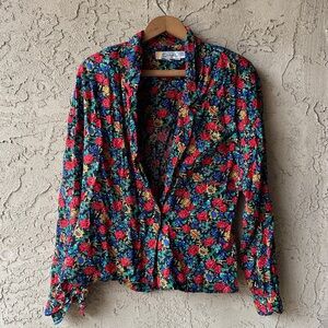 Vintage Floral Blouse